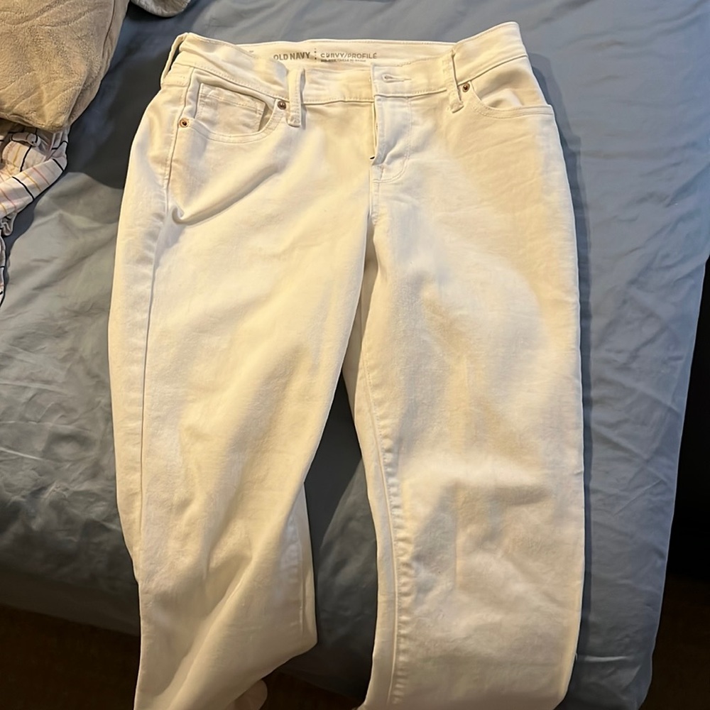 Old navy white denim jeans